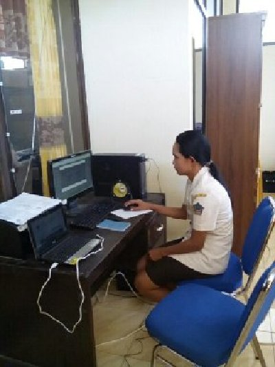 Instalasi Mesin Absensi Online UPTD Dispenda Sulut Wilayah Tahuna